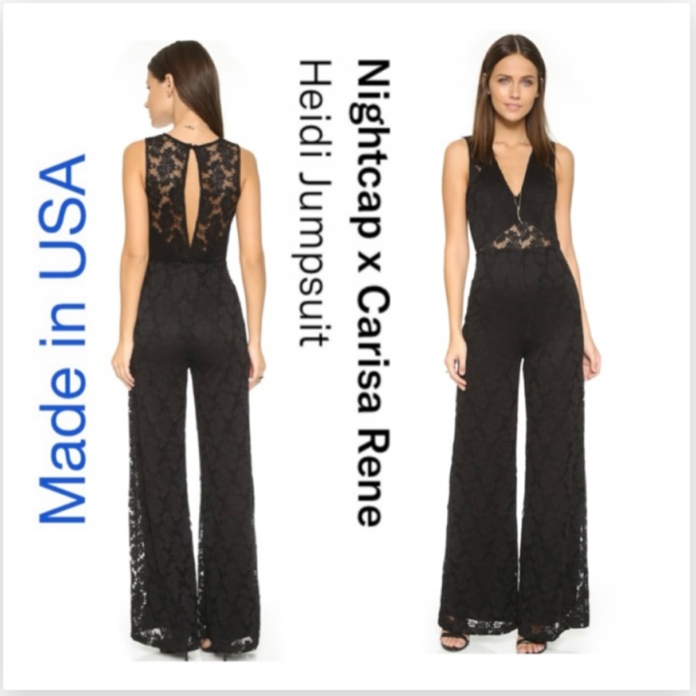 🌟Nightcap Black Lace Super Sexy Jumpsuit (S)